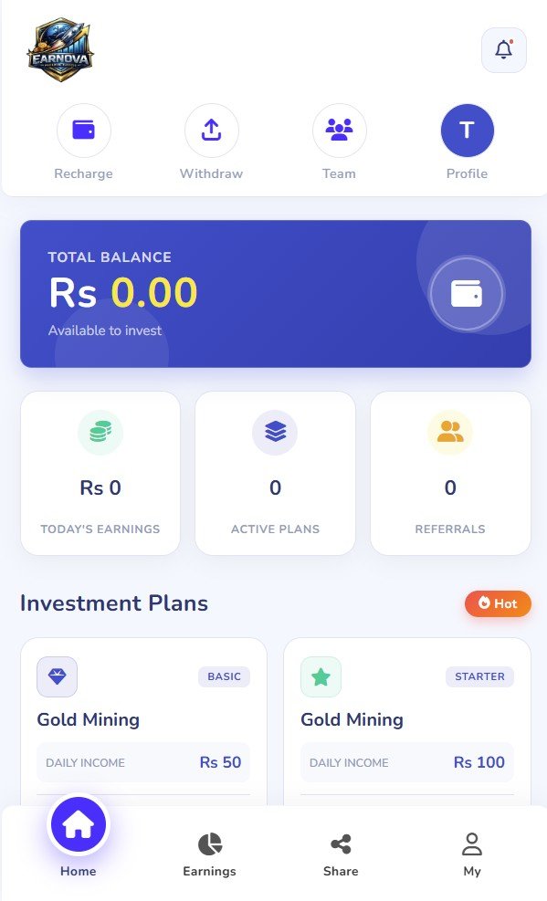 Earnova Online Earning App